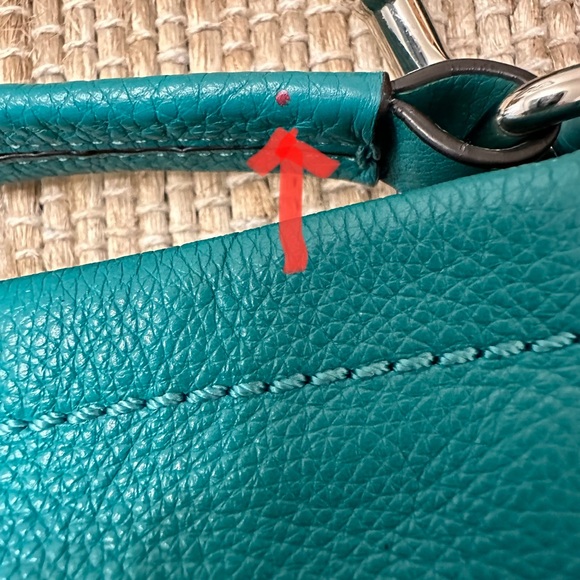 EUC Coach Leather Satchel Teal bag - Picture 7 of 11